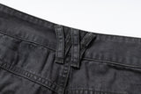 WASHED FADED HAND-WIPED WHISKER RANDOM STITCH HERRINGBONE CHINO