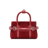 muva. Solid‑Color Ding‑Ding Earphone Bag, Autumn‑Winter Cowhide‑Velvet Original Mini Convertible Cross‑body Purse for Commute, New Arrival Nov 7