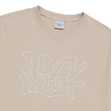 25SS ADLV PLANET SHORT SLEEVE T-SHIRT DARK BEIGE