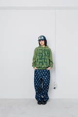 W♡H Check Cap - Navy     