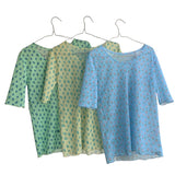 フラワー メッシュTシャツ