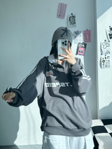 ラグランスリーストライプカラースウェットシャツ🖤🩶🤍 - 3 カラーズ
