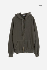 Vintage dying hoodie zip-up