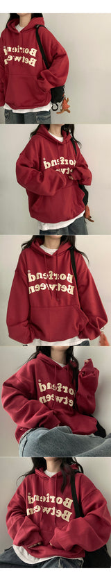 Budding lettering napping hood