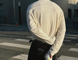 ASCLO Shoulder Zipper Rib T Shirt (3color)