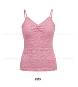 Bubble Lace Shirred Sleeveless
