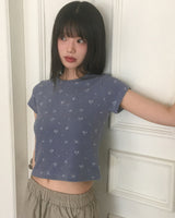 Beurep Flower Crop Short-Sleeved T-Shirt