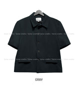 Chloe Stan Collar Half Crop Blazer
