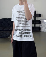 コーラルレタリングショートスリーブTシャツ