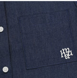 SLIM FIT DENIM HALF SHIRT [2color]
