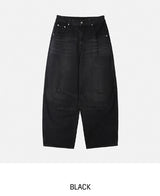 McCoy pintuck denim wide pants