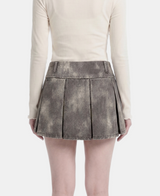 Miley Washed Cargo Pleats Skirt