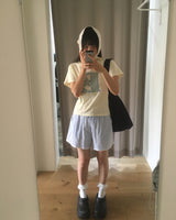 Momu Stripe Burton Lace Cotton Short Pants