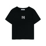 Silver Foil Tshirt Black & Blue