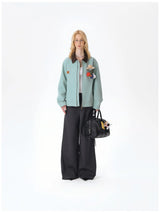 13DE MARZO Tailor Bear Hanger Cargo Jacket Blue