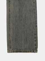 Slug wash bootcut denim