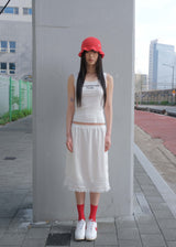 Coma Ruffle Beanie - Red