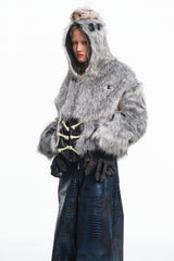Embryo faux fox eco-friendly fur coat