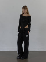 WESTERN CROSS TOP / BLACK