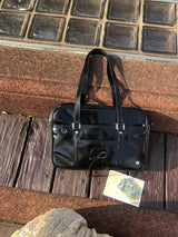 Classic ribbon school bag_black