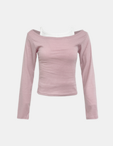 Romi Two-Layer Stripe Tee