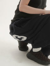 Bold 23embroidery bermuda sweat pants -3C