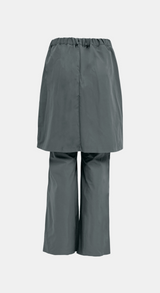 Carry Pleats Skirt Long Pants