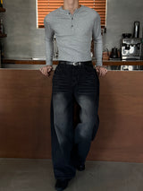 [MUSCLE FIT] Golgi span henry neck long sleeves(4color)
