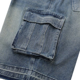 Shadow Denim Cargo Bermuda Shorts (2 Colors)