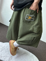 Mighty Hip Patch Cargo Bermuda Shorts 3color