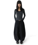 Theone Wide Collar Slim Long Sleeve
