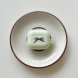 Ribbon Glossy AirPod Case (Lime Cream)