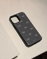 [MADE] mini logo dotted line epoxy bumper case_grey