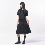MANS クロップピケポロシャツ BLACK