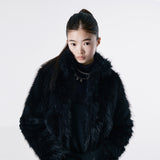 Hairy chain fur jacket 001