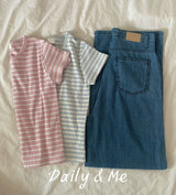 Golfer Stripe Tee(2color)