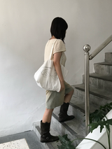 ビッグナンシーバッグ - ホワイト
