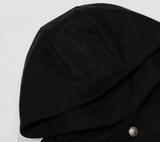 Noir Black Hood Jacket
