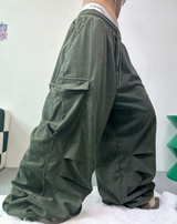 コーデュロイパラシュートカーゴパンツ🩶💚🖤💛 - 4カラーズ