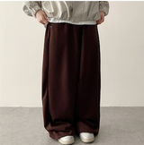 Angel Wing Star Pocket Embroidery Wide Banding Pants