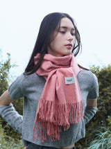 Wool touch estoni muffler (cals pink)