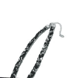 [hand made]ペイズリーバンダナノットネックレス black