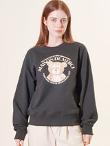 UNISEX Bare Friends レギュラーフィットスウェットシャツ ブラック (FCF1TS322M)