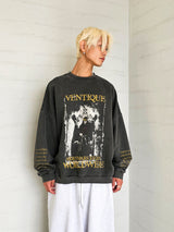 VENTIQUE ピグメントナイトメアスウェットシャツ 1colors