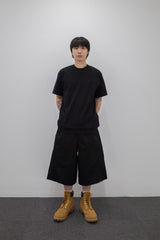 Cut Panel Layer Tee Black