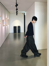 コアニカーブドスナップデニムパンツ 2C