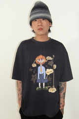 トミーTシャツ_チャコール