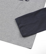 EXEOM DIAGONAL HENRY NECK LONG SLEEVE T