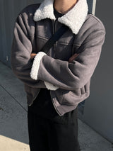 Haas Suede Shearling Mustang Jacket (3 Colors)