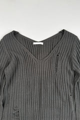 Destroy v-neck knit